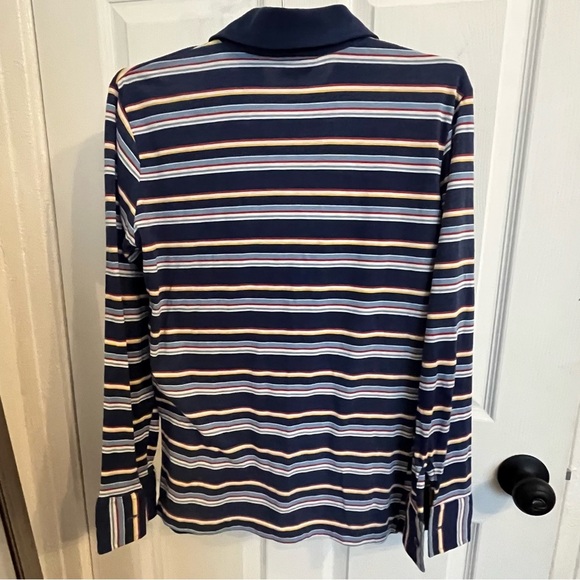 Vintage Kings Road Striped Polo Shirt - Picture 2 of 3